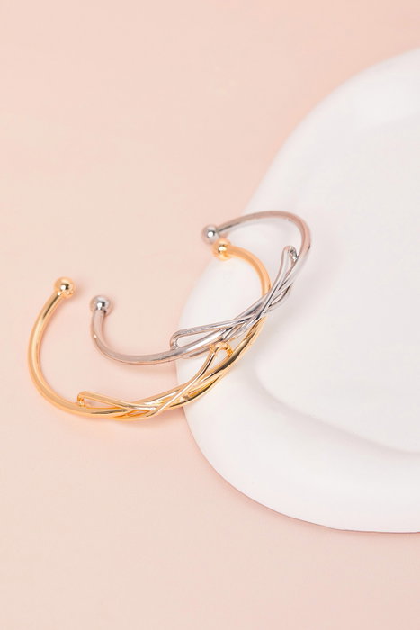 Heliophilia Silver Pulsera de Metal Dorada Ajustable